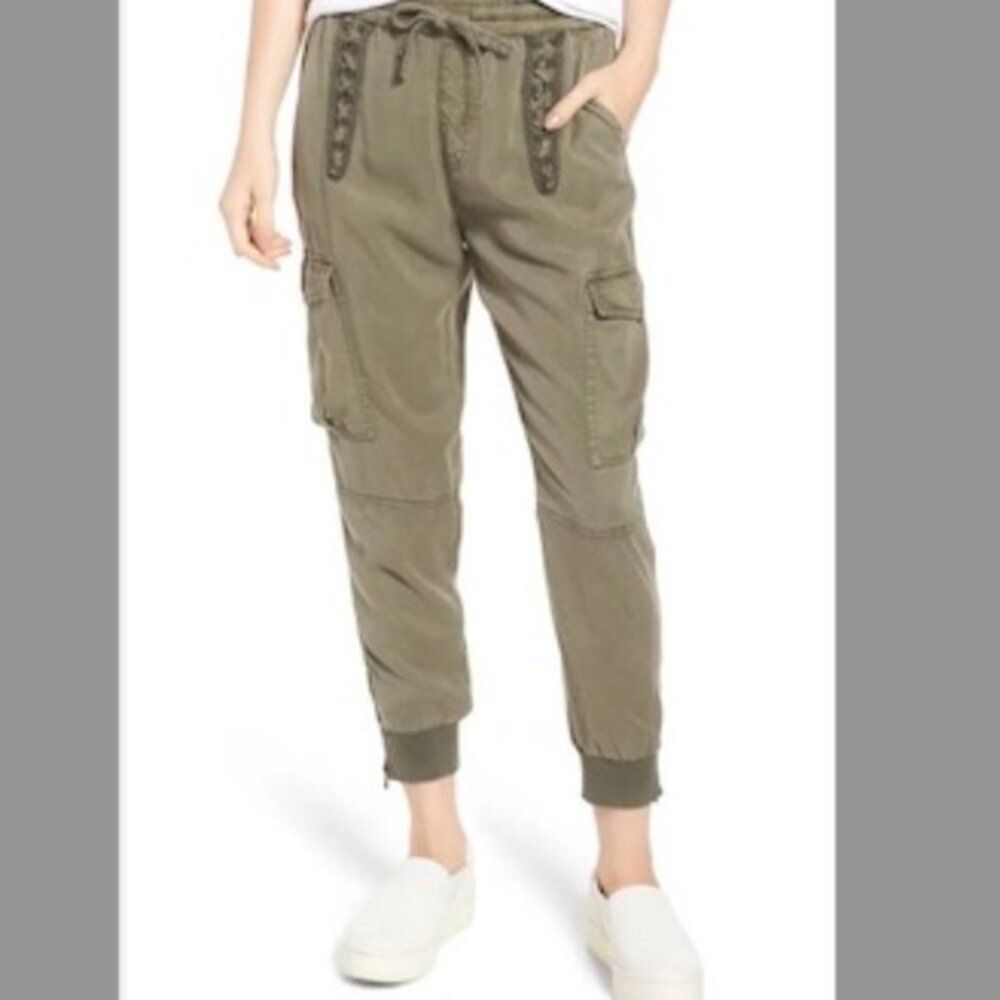 Pam & Gela Cargo Jogger Pants Size Large